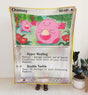 Chansey Ex Series Blanket | Custom Pk Trading Card Personalize Anime Fan Gift