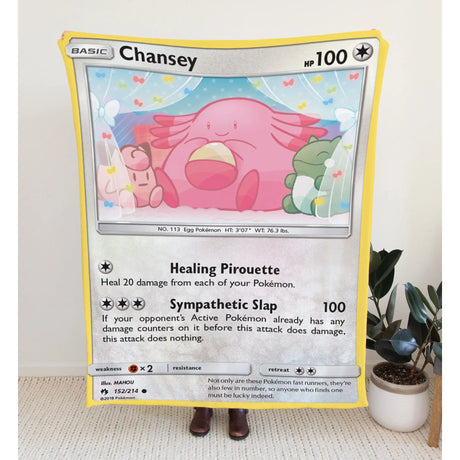 Chansey Sun & Moon Series Blanket 30X40