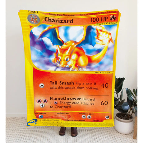 Charizard E-Card Series Blanket 30X40