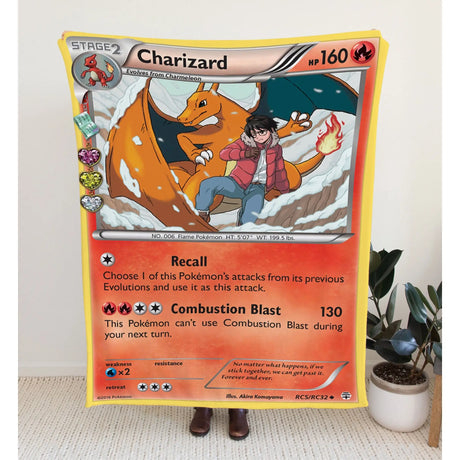 Charizard Xy Series Blanket 30X40