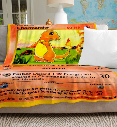 Charmander Base Series Sherpa Blanket 60’X80’