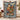 Personalized Christmas Carol clockwork woven blanket held up with custom family name woven in