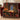 Christmas Eve library woven blanket draped over a sofa