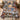 Christmas Eve Reindeer Forest quilt bedding set with 2 matching pillowcases on a bed in a festive bedroom