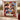 Personalized Christmas memory keepsake photo blanket with six family photos displayed on a wall