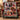 Christmas Story Patchwork Quilt photo blanket draped over a red armchair