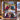 Personalized Christmas Winter Walk dog photo blanket displayed on a snowy porch