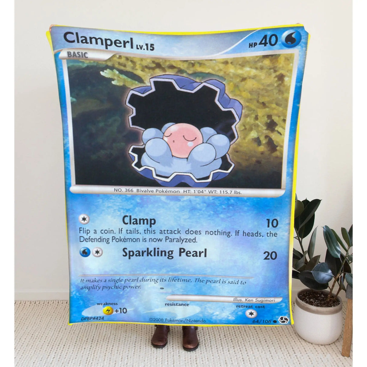 Clamperl Diamond & Pearl Series Blanket 30X40