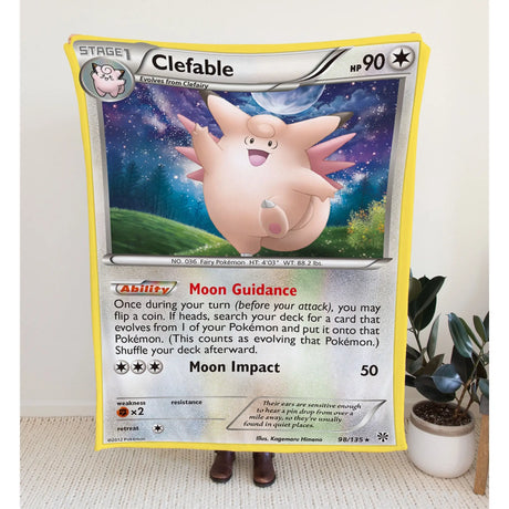 Clefable Black & White Series Blanket 30X40