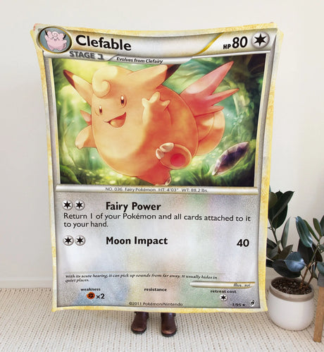 Clefable Heartgold & Soulsilver Series Blanket 30X40