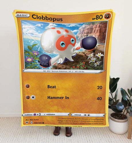 Clobbopus Sword & Shield Series Blanket 30X40