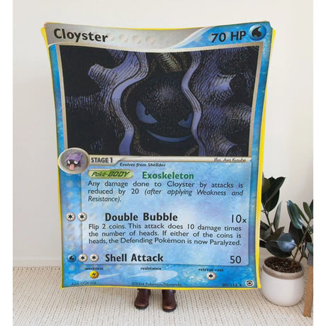 Cloyster Ex Series Blanket | Custom Pk Trading Card Personalize Anime Fan Gift 30X40