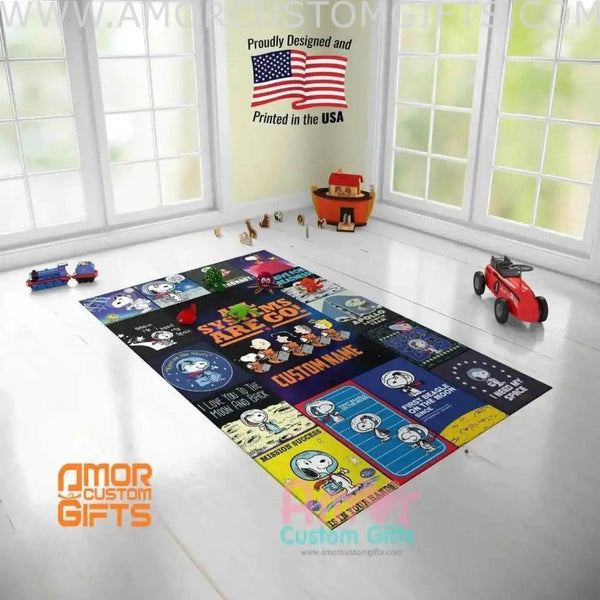 Astronaut Anthropomorphic Beagle Area Rug | Anthropomorphic Beagle In ...