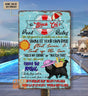Metal Tin Signs Custom Black Cat Pool Rule Metal Tin Sign | Personalized Float Swim And Soak Up The Sun