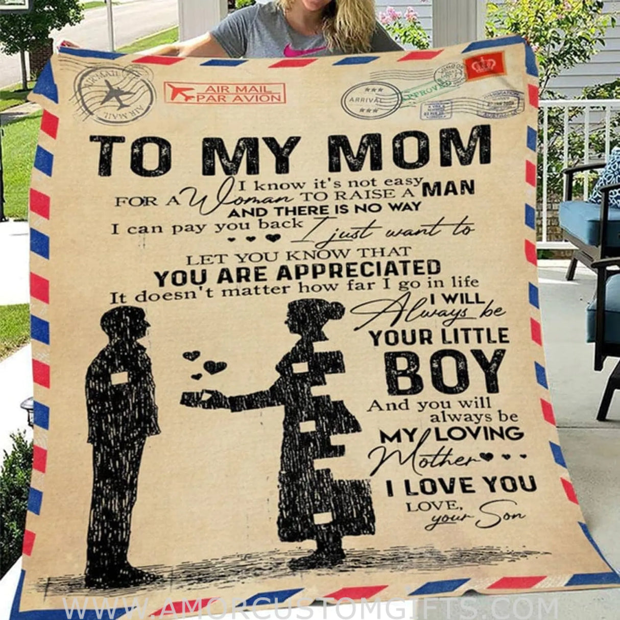 Blanket Custom Blanket To My Mom Blanket Gift For Mom Fleece Blanket, mother's day blanket for Mom from daughter