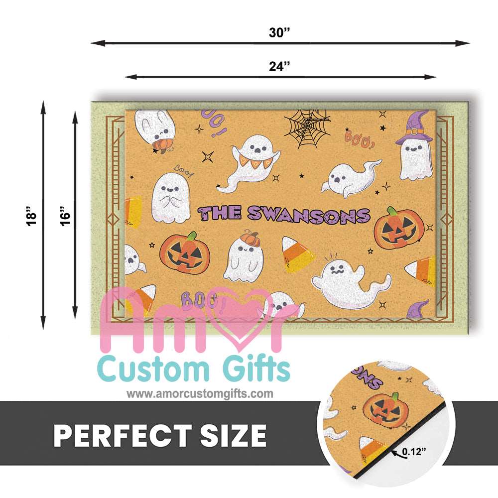 Door Mat Custom Halloween Penny Clown Doormat | Personalized Creepy Clown Character Doormats