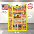Blankets Custom PK Multi Arcannie Blanket | Personalized Anime Manga Game Lover Collection Card Blanket Throw
