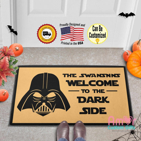 Door Mat Custom Star Wars Doormat | Personalized  Star Wars Welcome To The Dark Side Doormats