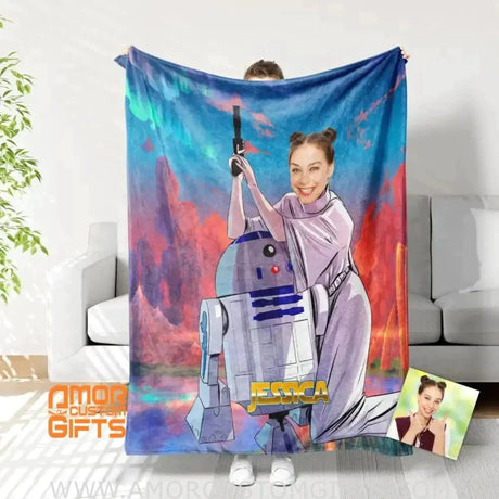 Blankets Custom Star Wars Princess Leia Blanket