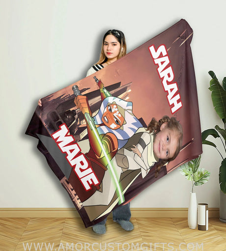 Blankets Custom Star Wars Rey Girl 2 Blanket