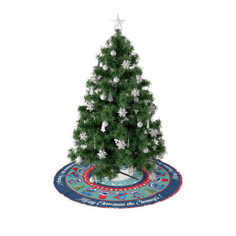 Christmas Tree Skirts Custom Stitchy Christmas Tree Skirt | Personalized Christmas Tree Skirt - Merry Xmas Holiday Home Decor