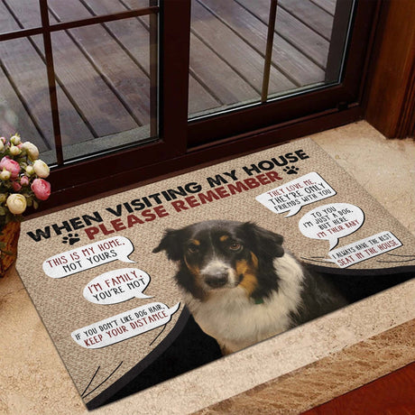 Door Mat Custom When Visiting My House Alaina Garick Doormat | Personalized Photo Pet Doormats