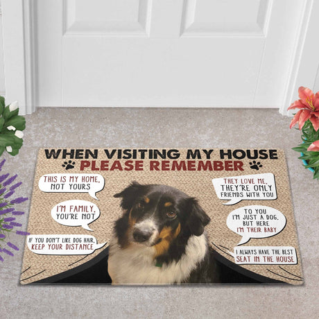 Door Mat Custom When Visiting My House Alaina Garick Doormat | Personalized Photo Pet Doormats
