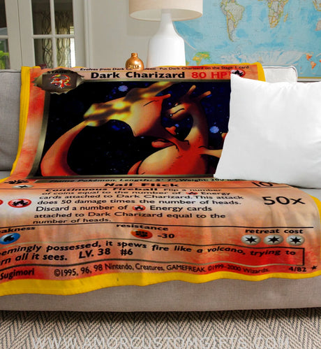 Dark Charizard Base Series Blanket 50’X60’
