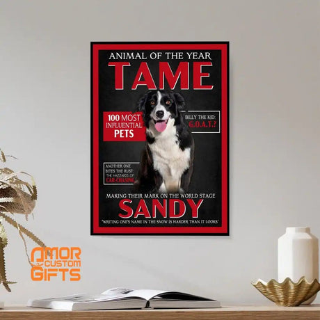 Posters, Prints, & Visual Artwork Dog Lovers - TAME Magazine - Personalized Pet Poster Canvas Print