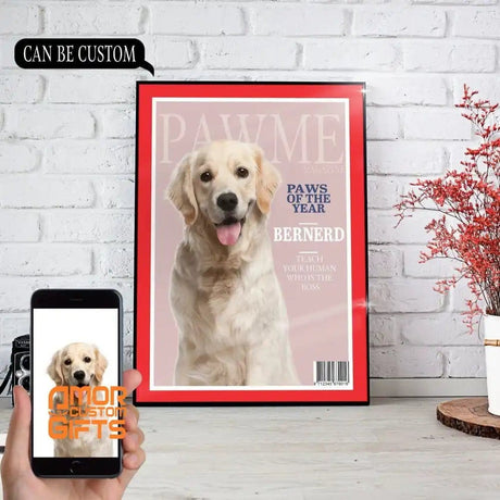 Posters, Prints, & Visual Artwork Dog Lovers - Time Pawme xMagazine - Personalized Pet Poster Canvas Print