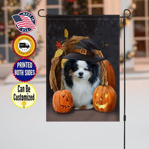 Yard Signs & Flags Dog Lovers - Witch Hat Halloween Flag - Personalized Flag