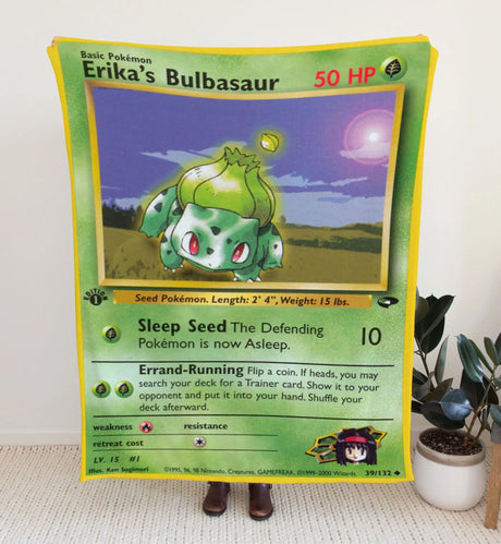 Erika’s Bulbasaur Blanket 30’X40’