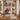Personalized fall front porch photo blanket with six family photos displayed on a wall