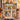Holding a personalized fall front porch photo blanket with custom family name
