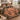 Gingerbread Icing Village quilt bedding set with 2 matching pillowcases in a cozy holiday bedroom