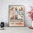Customizer Happy Father's Day The Best Dad In The World Art | Personalized Father's Day Gifts