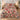 Hollyhock & Christmas Rose comforter set with 2 matching pillowcases on a bed in a festive bedroom
