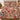 Personalized Hollyhock & Christmas Rose quilt bedding set with custom family name and 2 matching pillowcases on a bed