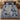 Indigo and cream Hanukkah lamps pattern woven blanket spread on a bed