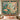 Kingfisher Waterlily Ribbons woven blanket displayed as a wall tapestry