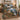 Lone Wolf Ivory Moon quilt bedding set with 2 matching pillowcases on a bed with autumn decor