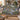 Lupin Mill Stream woven blanket draped over a sofa