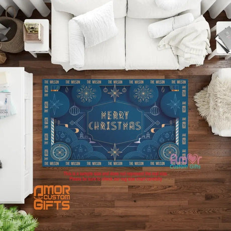 Mats & Rugs Merry Christmas Rugs | Merry Christmas Rug Area Rug | Merry Christmas Home Carpet, Mat, Home Decor