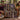 Moonlit conservatory woven blanket draped over a sofa