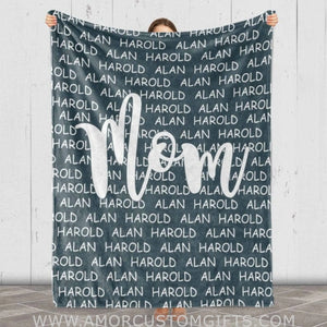 Blanket Mother's Day Gift To My Mom Customized Blanket, Gift For Mama, Gift For Birthday, Gift For Mom, Fleece Blanket For Her