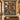 Nativity Story Mini Scenes woven blanket displayed as a wall tapestry above a wooden bench