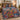 Nordic Christmas Eve Twelve Block quilt bedding set with 2 matching pillowcases on a bed with Christmas decor
