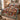 Nordic Santa's Workshop quilt bedding set with 2 matching pillowcases on a bed with Christmas decor
