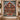Nordic Santa's Workshop woven blanket displayed as a wall tapestry above a console with a red Dala horse