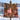 Nutcracker Christmas House woven blanket held outdoors by a snowy lake
